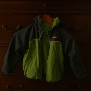 child’s reversible jacket with removable hood